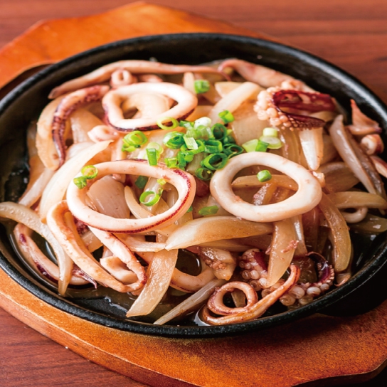 福岡 中洲 イカバター鉄板焼き